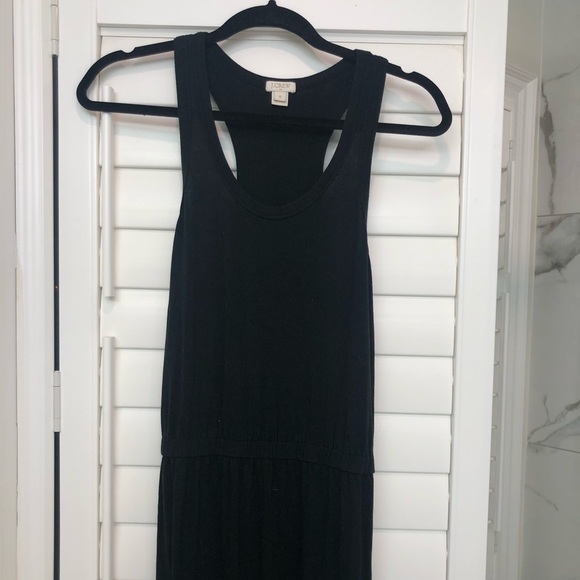 Black Floor Length J. Crew Dress - Picture 2 of 3